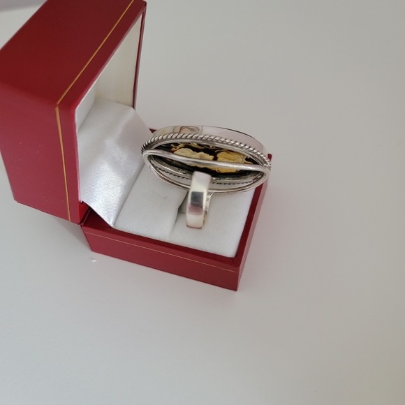 Ring with Baltic Amber - Picture 3 of 4